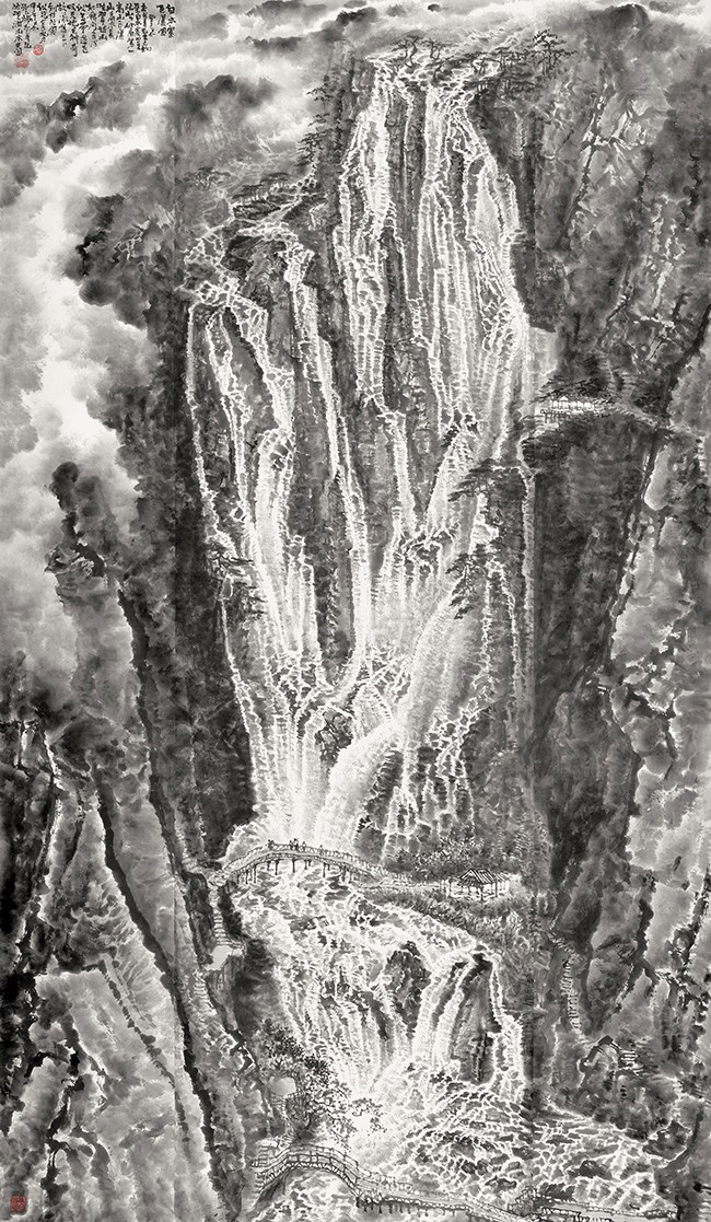 作品《白水寨飞瀑图》.jpg